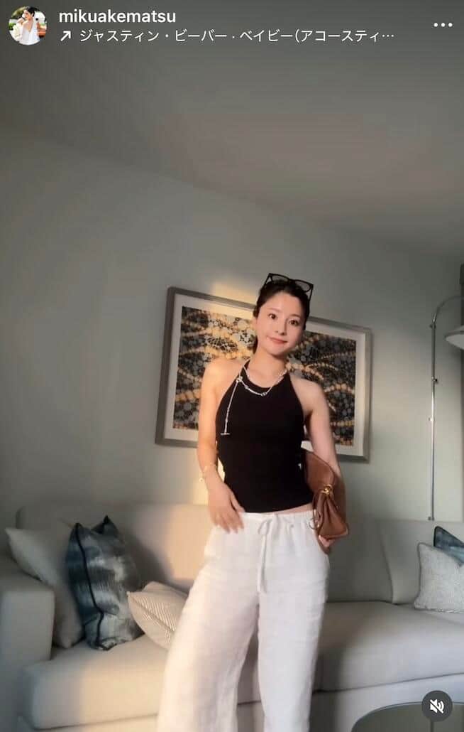 明松美玖さんのインスタグラム（＠mikuakematsu）より