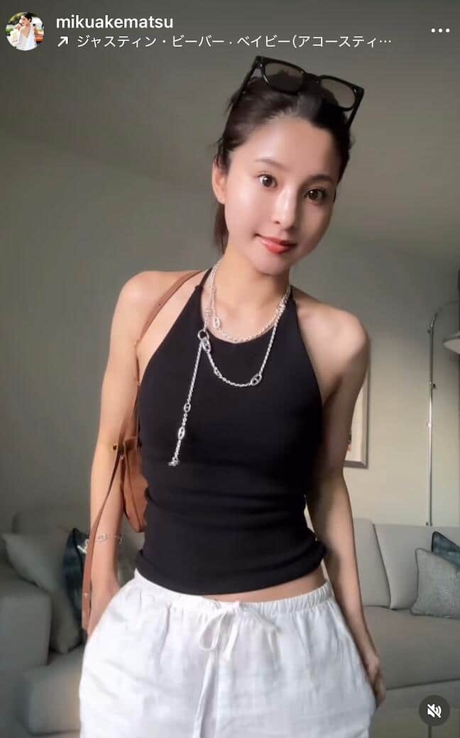 明松美玖さんのインスタグラム（＠mikuakematsu）より