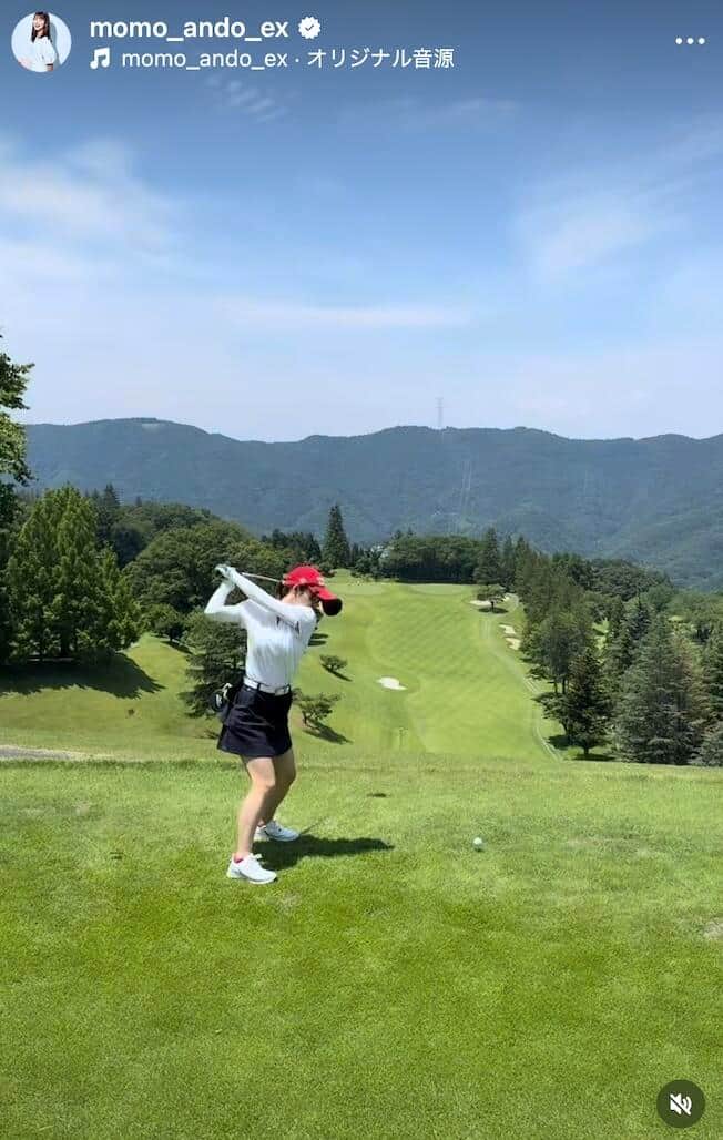 安藤萌々さんのインスタグラム（＠momo_ando_ex）より