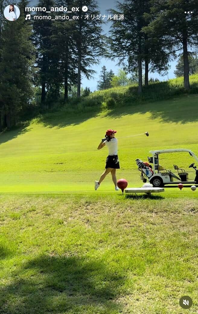 安藤萌々さんのインスタグラム（＠momo_ando_ex）より