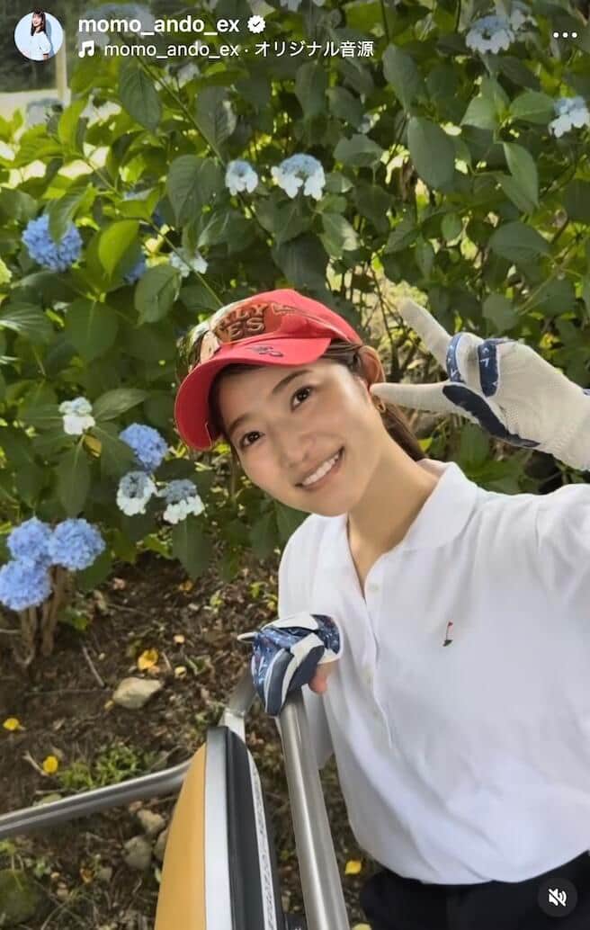 安藤萌々さんのインスタグラム（＠momo_ando_ex）より
