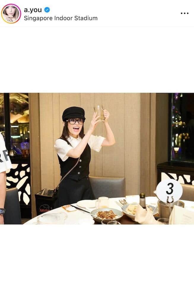 浜崎あゆみさんのインスタグラム（＠a.you）より