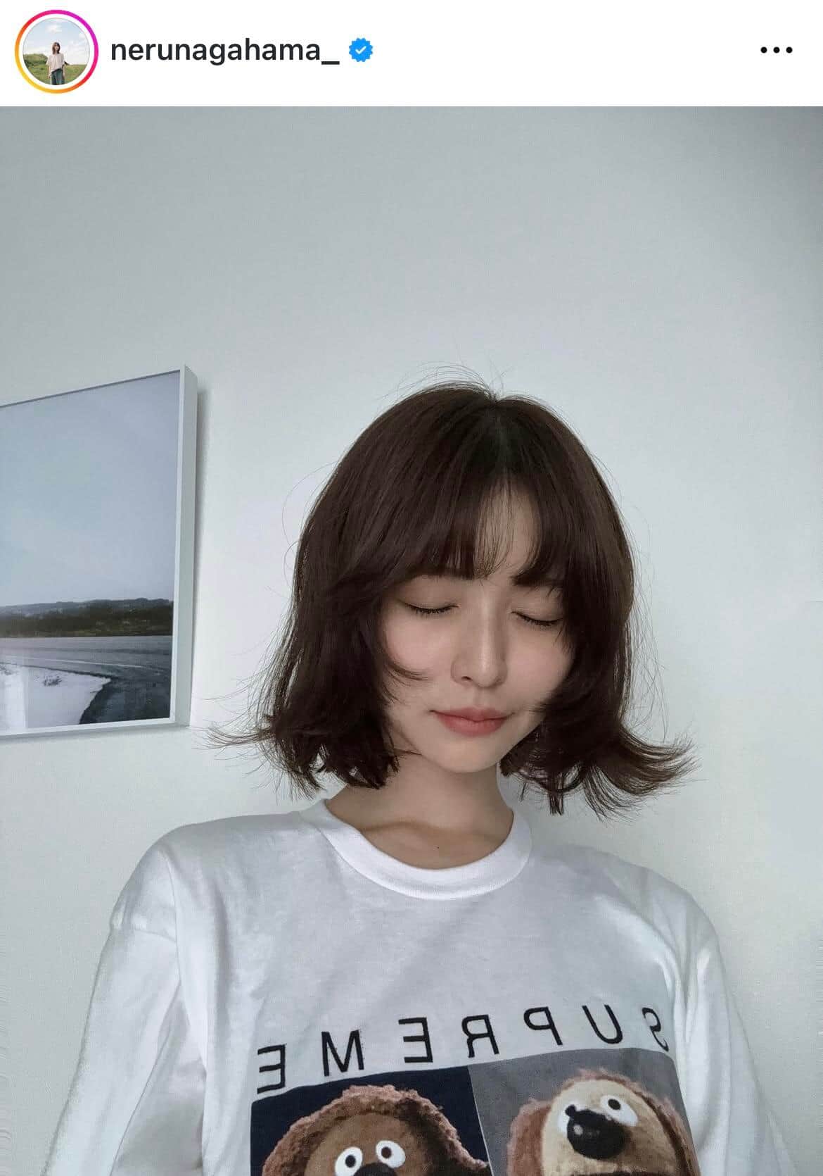 長濱ねるさんのインスタグラム（＠nerunagahama_）より