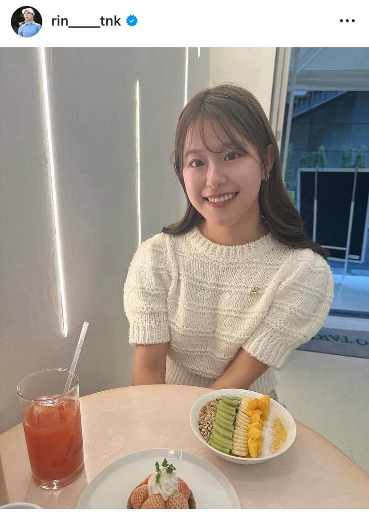 吉田鈴選手のインスタグラム（＠rin____tnk）より