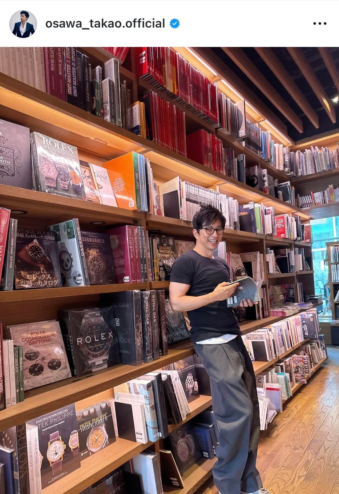 大沢たかおさんのインスタグラム（＠osawa_takao.official）より