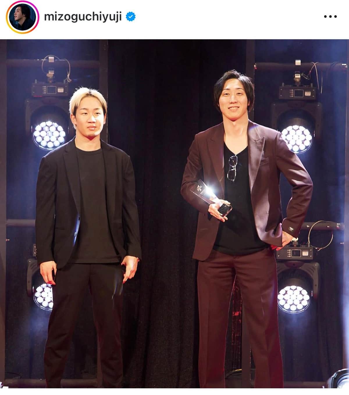 朝倉未来との2ショット（溝口氏のインスタグラムより）