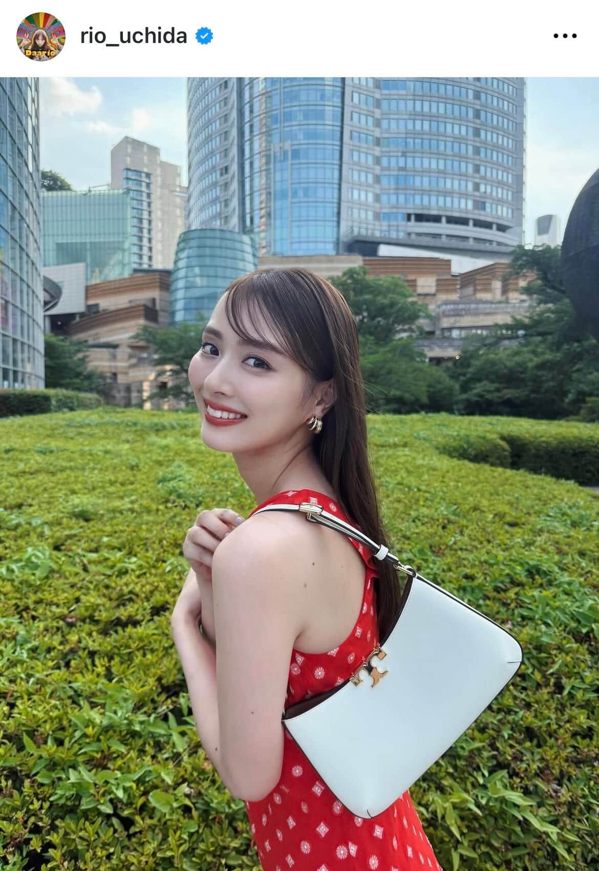 内田理央さんのインスタグラム（＠rio_uchida）より