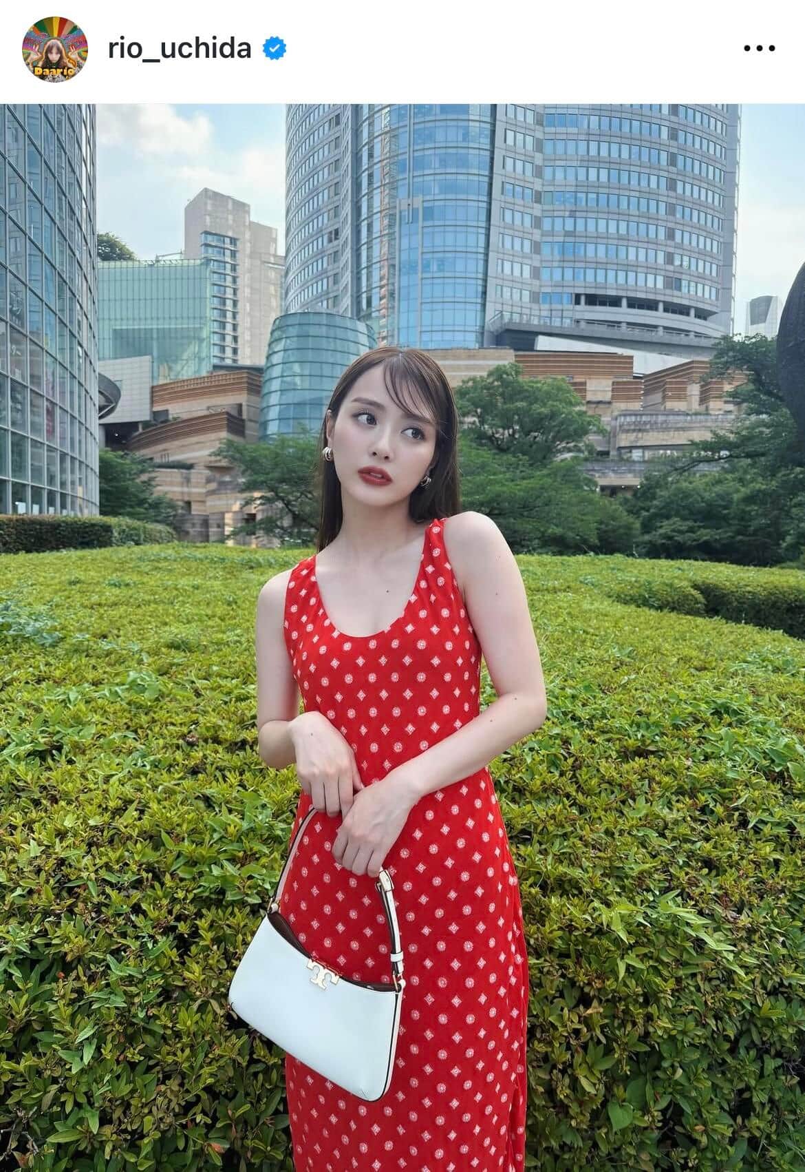 内田理央さんのインスタグラム（＠rio_uchida）より