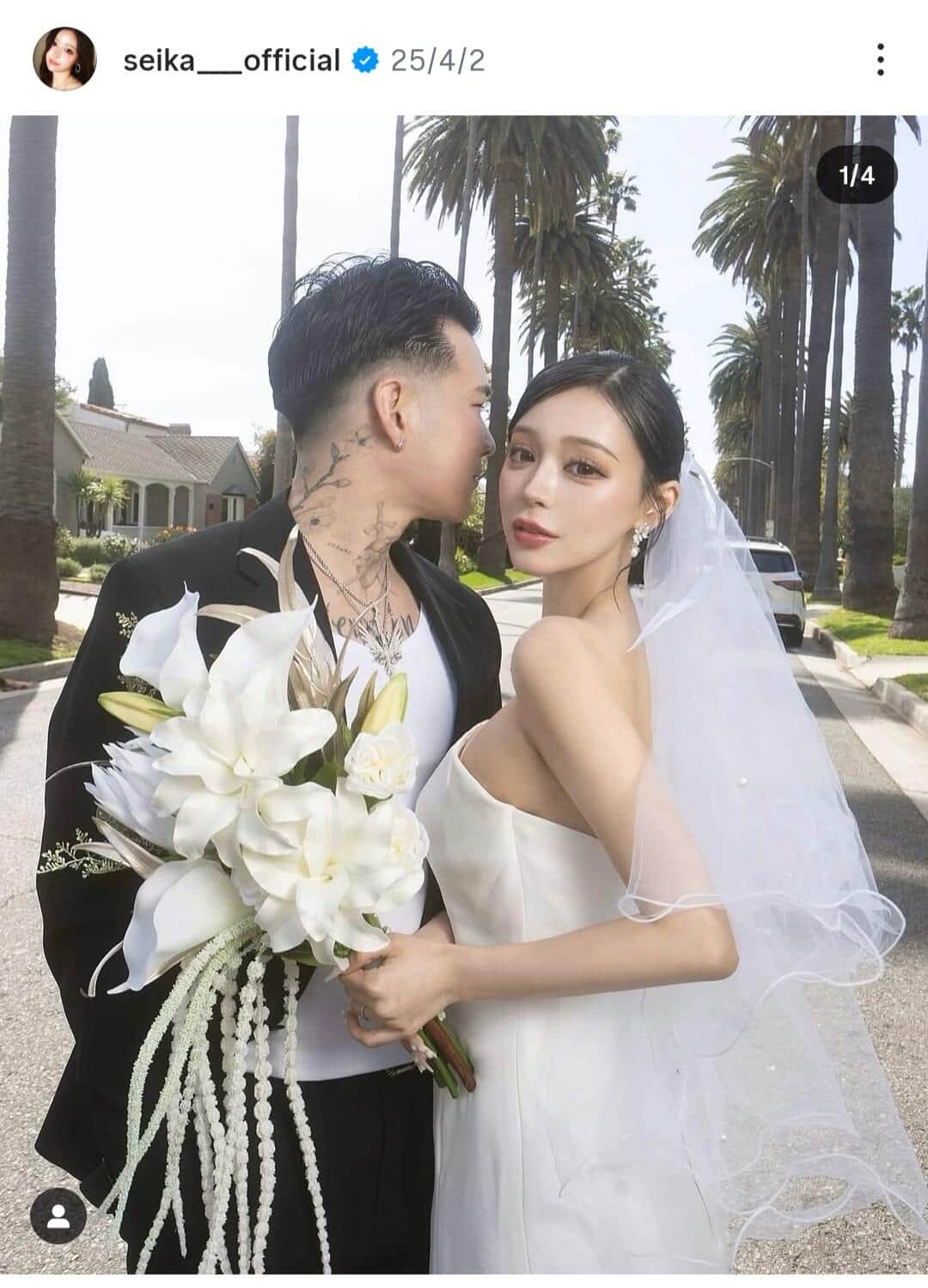 田向星華さんのインスタグラム（＠seika____official）より