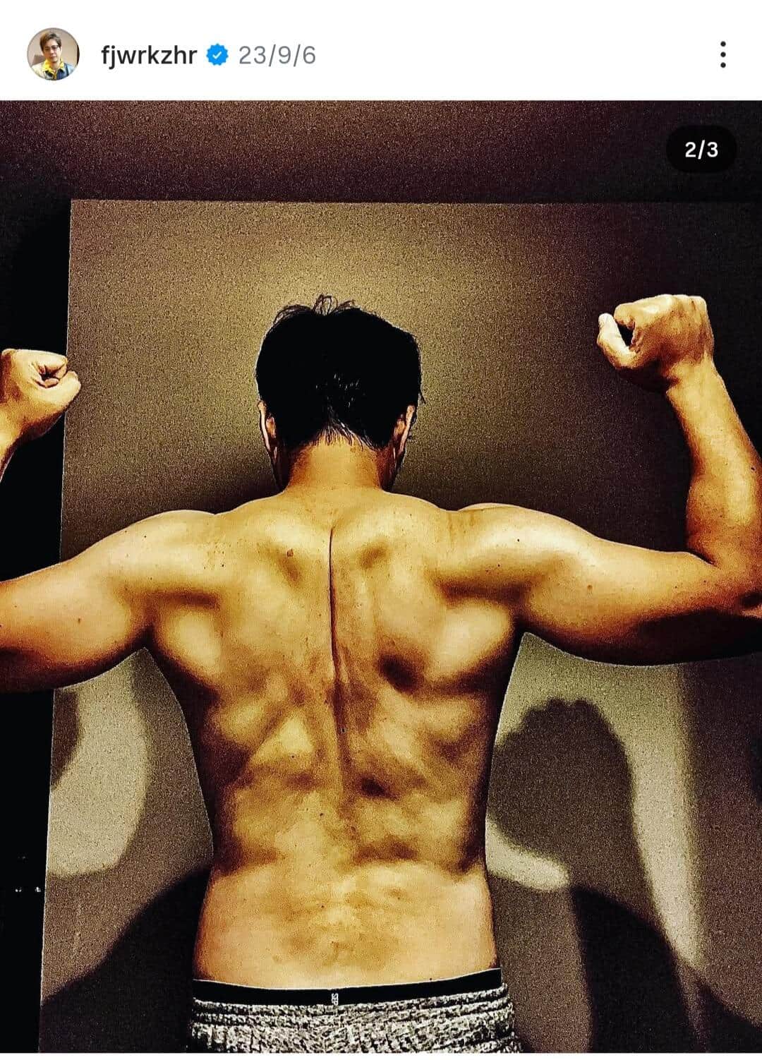 藤原一裕さんのインスタグラム（＠fjwrkzhr）より