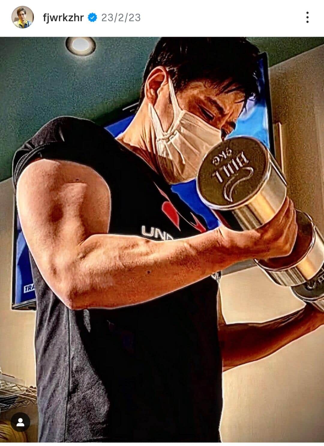 藤原一裕さんのインスタグラム（＠fjwrkzhr）より