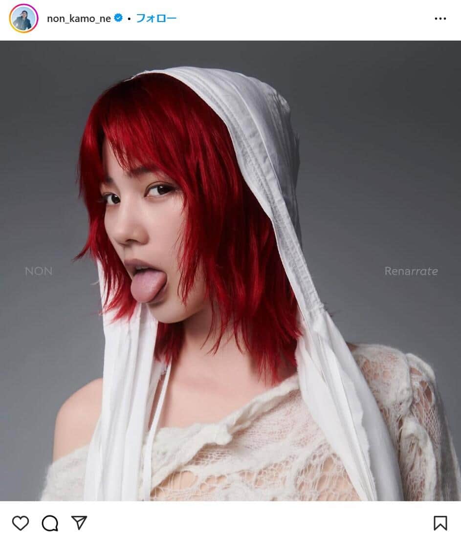 のんさんのインスタグラムより（＠non_kamo_ne）
