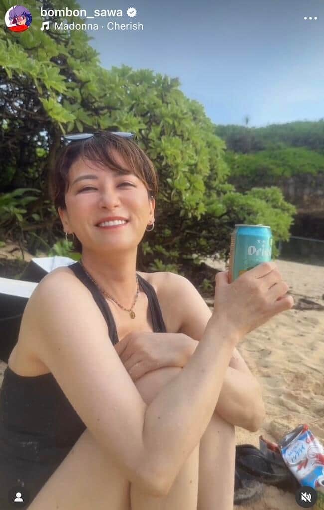 鈴木砂羽さんのインスタグラム（＠bombon_sawa）より