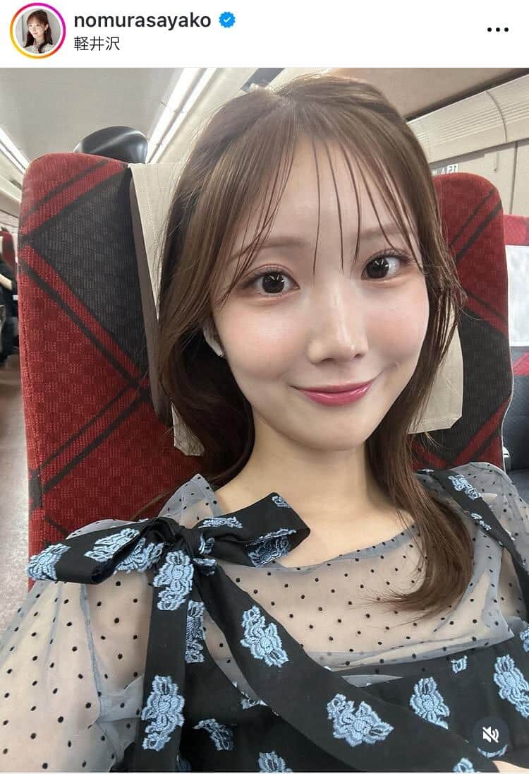 野村彩也子さんのインスタグラム（＠nomurasayako）より
