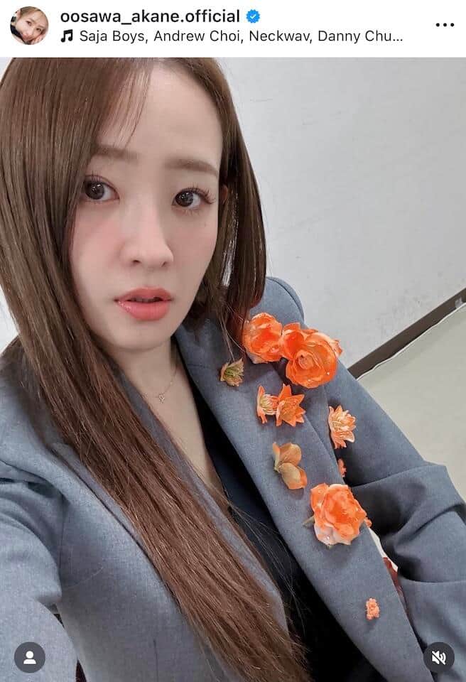 大沢あかねさんのインスタグラム（＠oosawa_akane.official）より