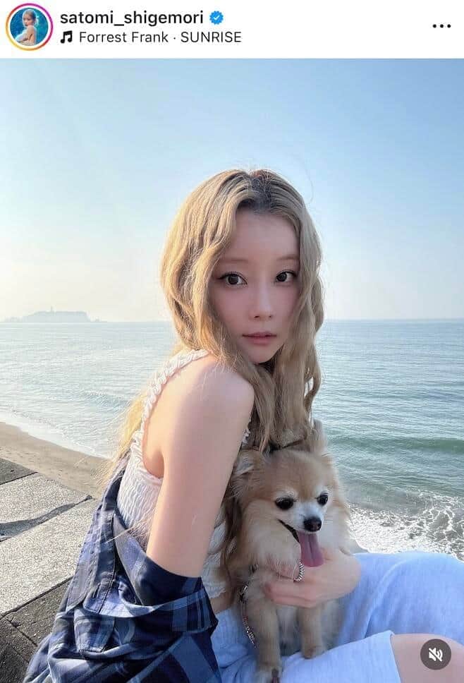 重盛さと美さんのインスタグラム（＠satomi_shigemori）より