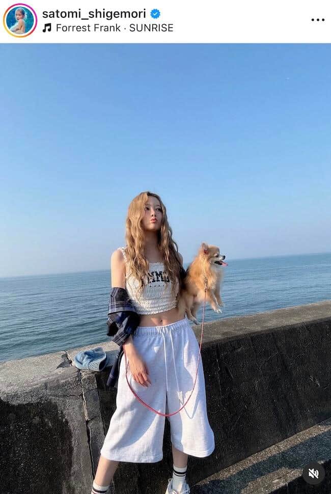 重盛さと美さんのインスタグラム（＠satomi_shigemori）より