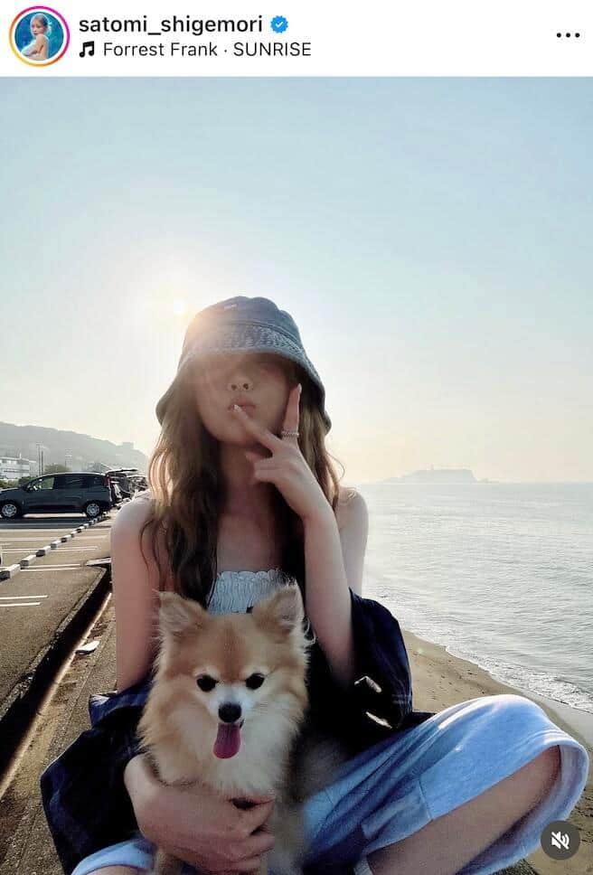 重盛さと美さんのインスタグラム（＠satomi_shigemori）より