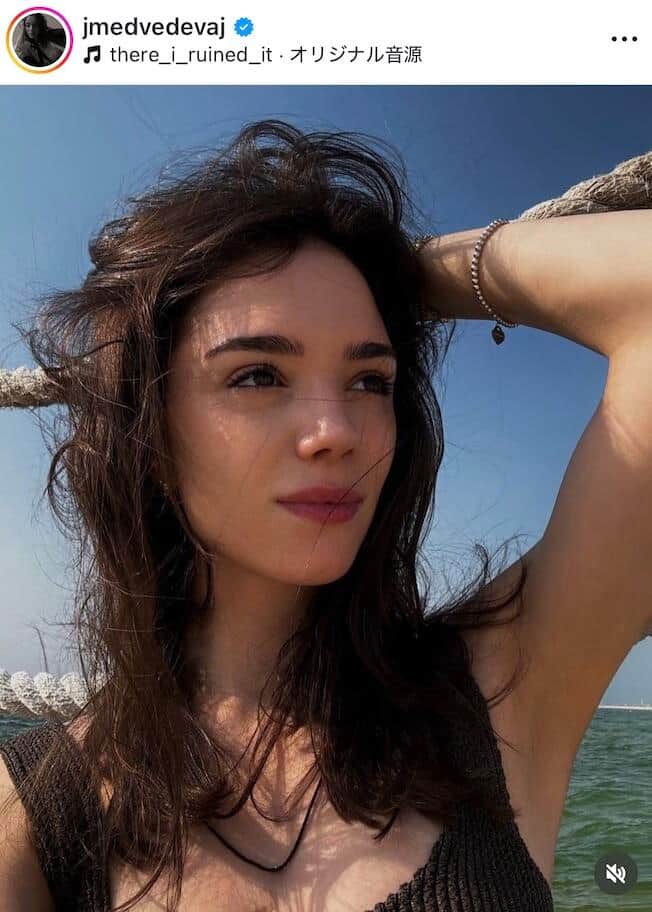 メドベージェワさんのインスタグラム（＠jmedvedevaj）より