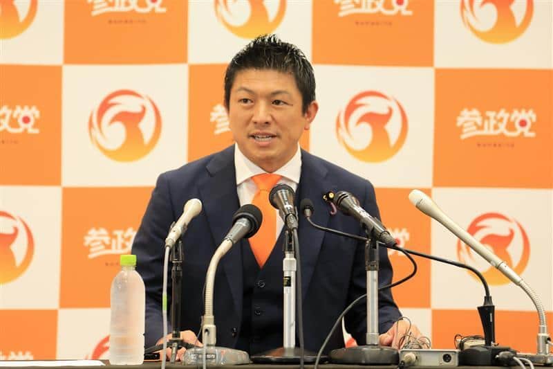 参政党・神谷宗幣代表（2025年7月20日、開票センター）