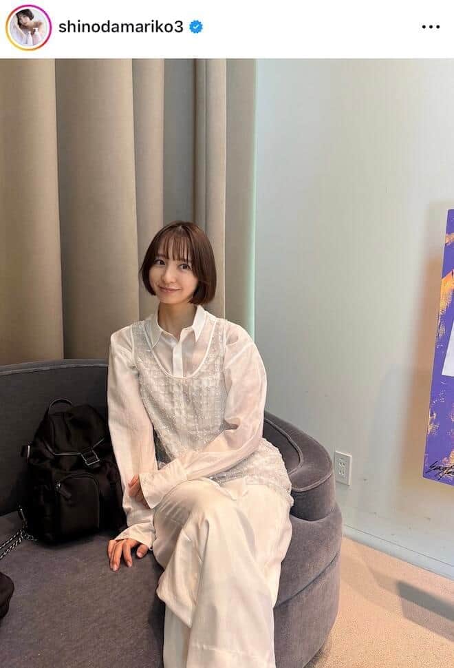 篠田麻里子39歳、透け感ブラックドレス姿で色気ダダ漏れ　美しさにため息「スタイル抜群」「女神様」