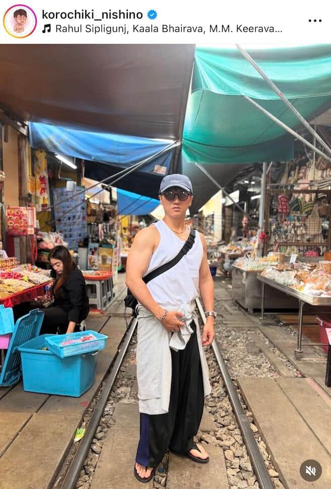 西野創人さんのインスタグラム（＠korochiki_nishino）より