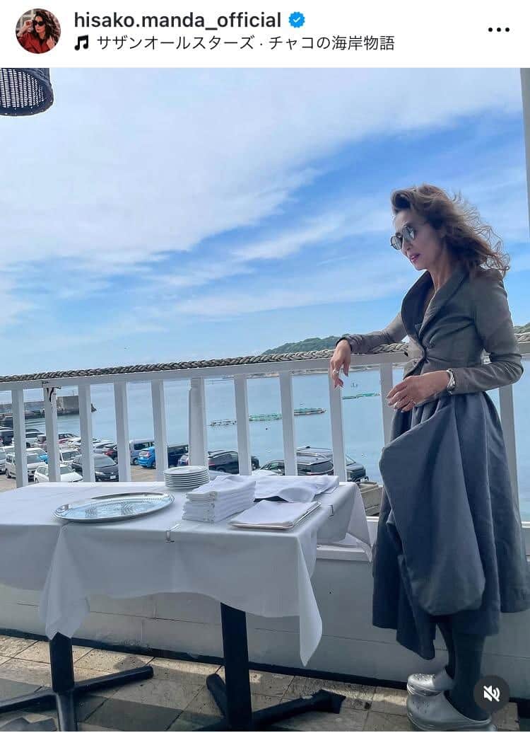 萬田久子さんのインスタグラム（＠hisako.manda_official）より