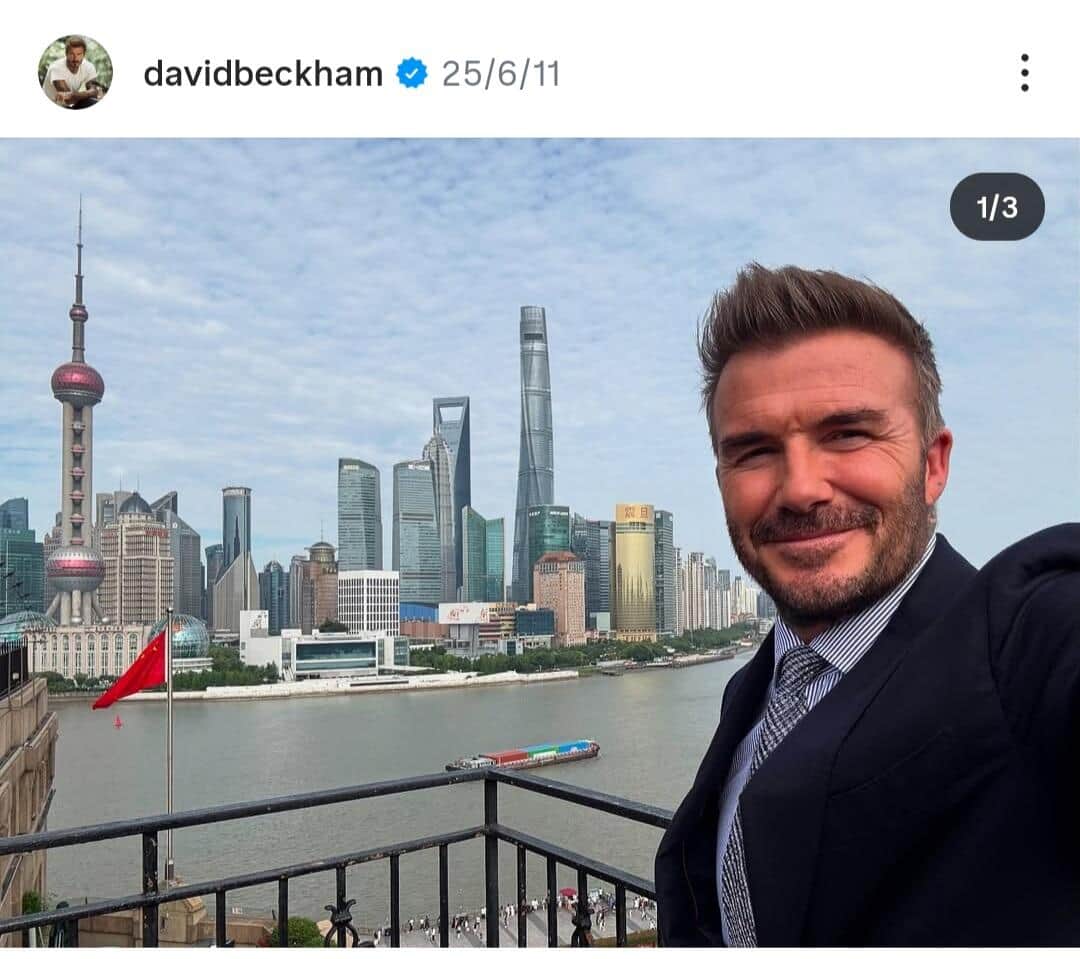 デビット・ベッカムさんのインスタグラム（＠davidbeckham）より