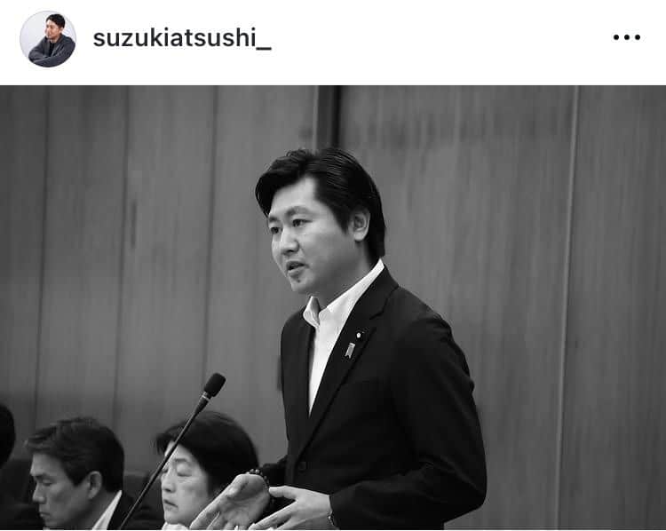 鈴木敦氏のインスタグラム（＠suzukiatsushi_）より