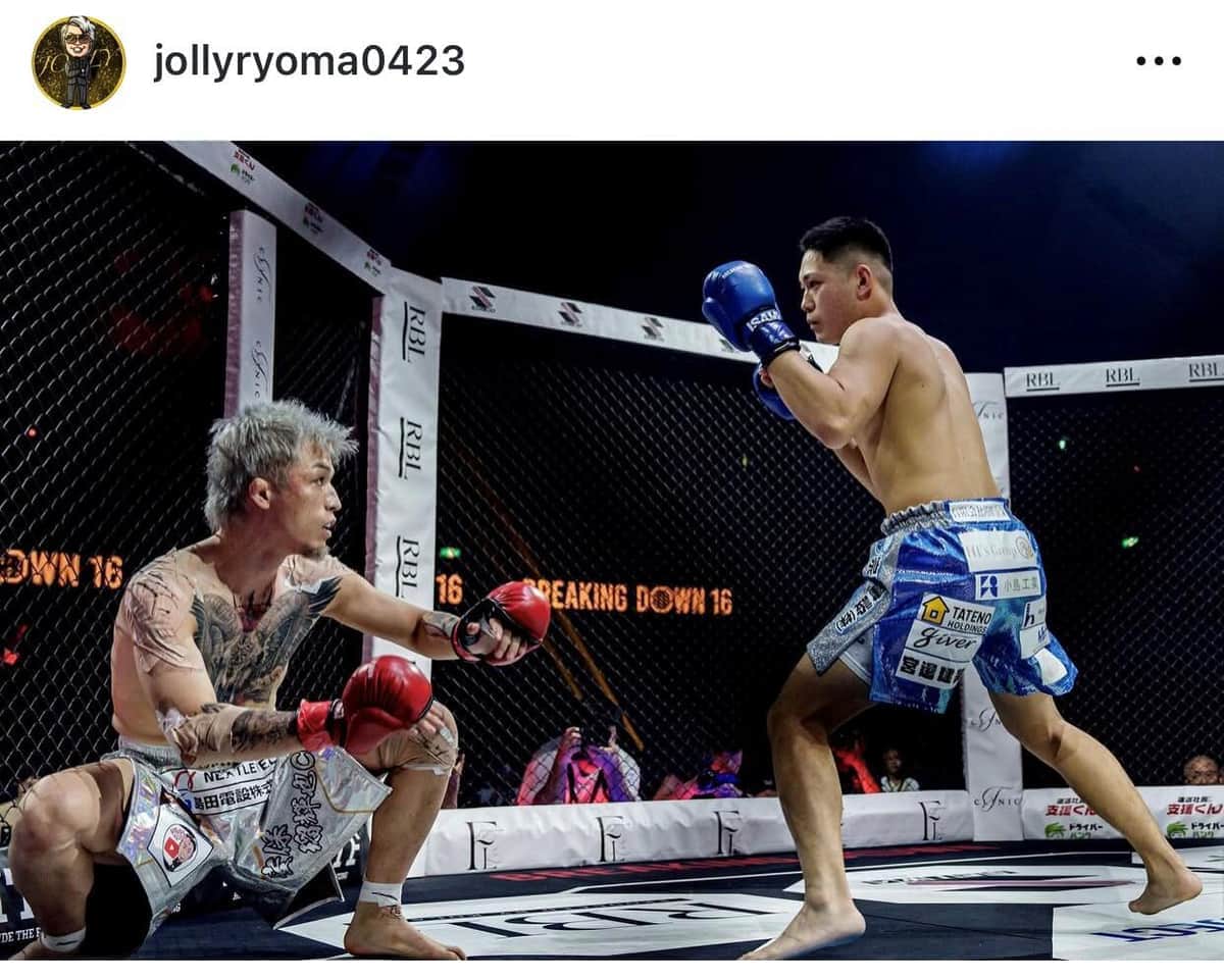 ブレイキングダウン16に参戦したジョリー（本人インスタグラムより）
