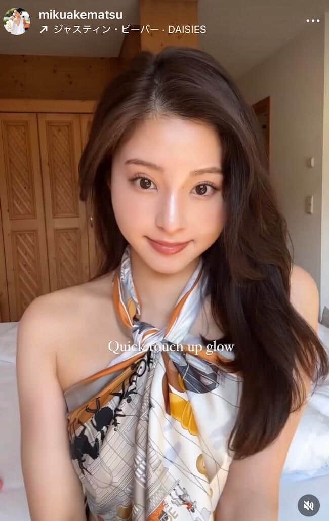 明松美玖さんのインスタグラム（＠mikuakematsu）より