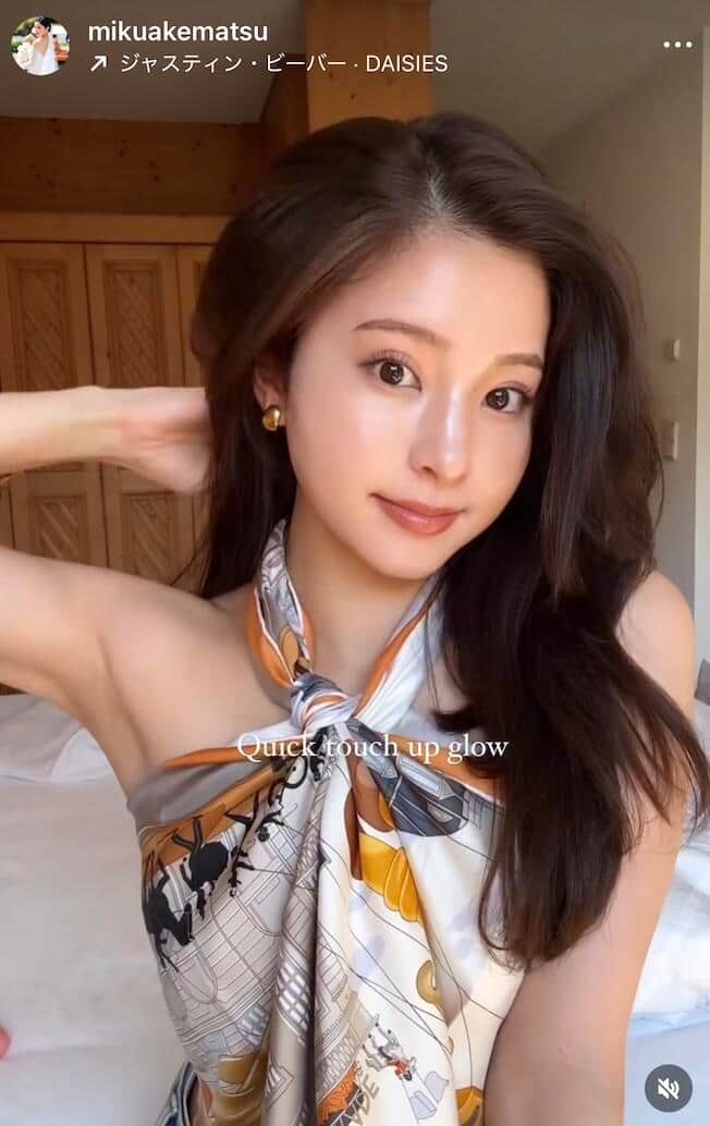 明松美玖さんのインスタグラム（＠mikuakematsu）より