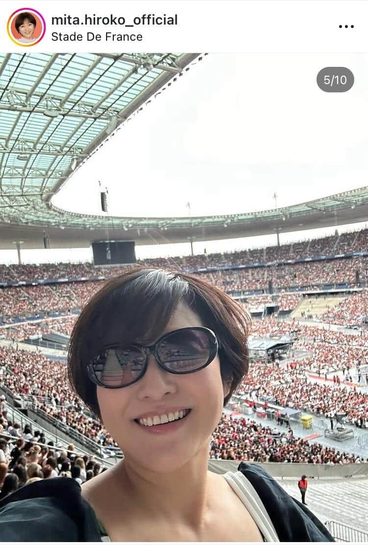 三田寛子さんのインスタグラム（＠mita.hiroko_official）より