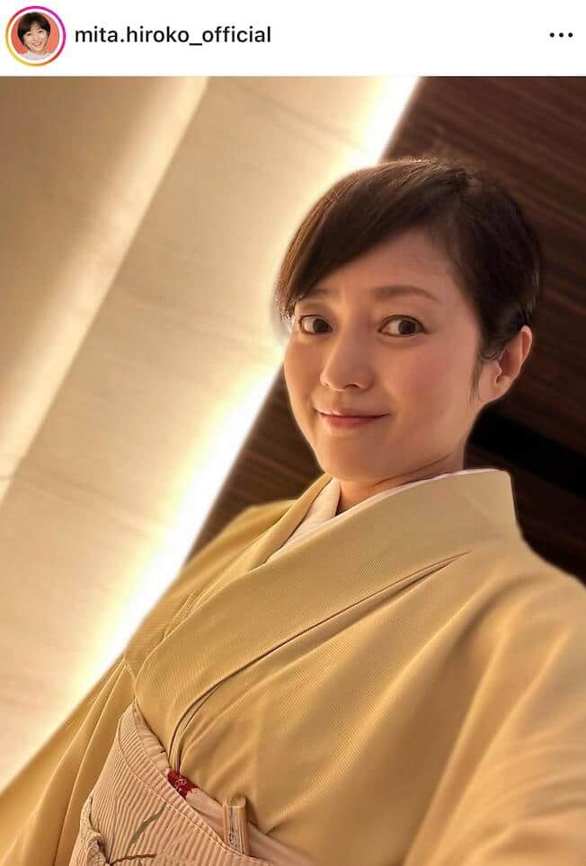 三田寛子さんのインスタグラム（＠mita.hiroko_official）より