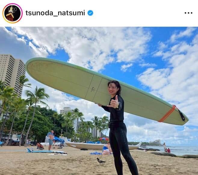 角田夏実選手のインスタグラム（＠tsunoda_natsumi）より