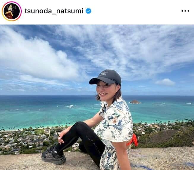 角田夏実選手のインスタグラム（＠tsunoda_natsumi）より