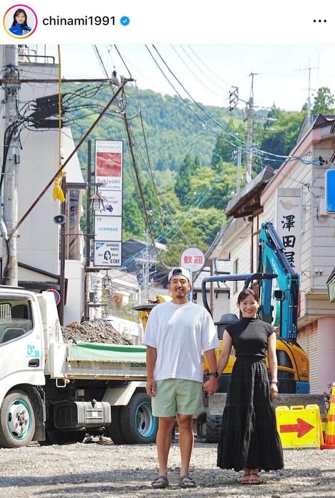 吉田知那美さんのインスタグラム（＠chinami1991）より