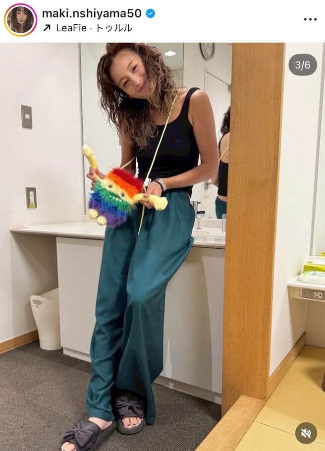 西山茉希さんのインスタグラム（＠maki.nshiyama50）より