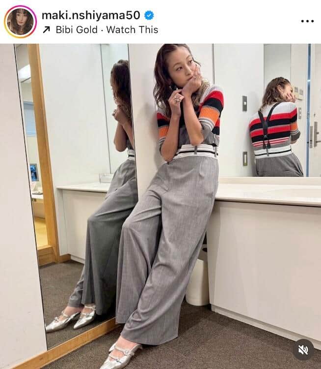 西山茉希さんのインスタグラム（＠maki.nshiyama50）より