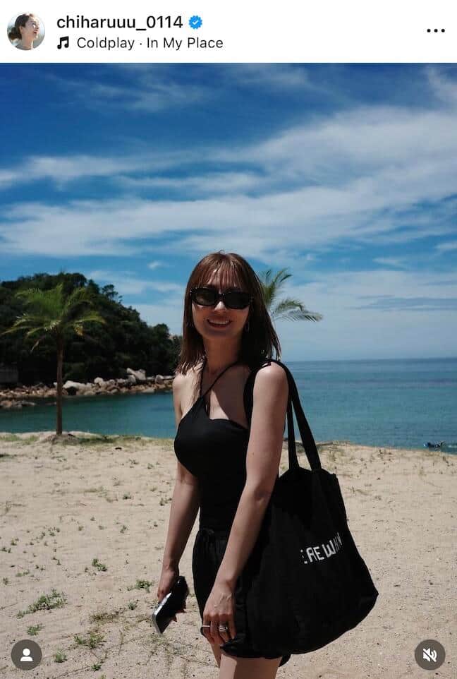 新山千春さんのインスタグラム（＠chiharuuu_0114）より