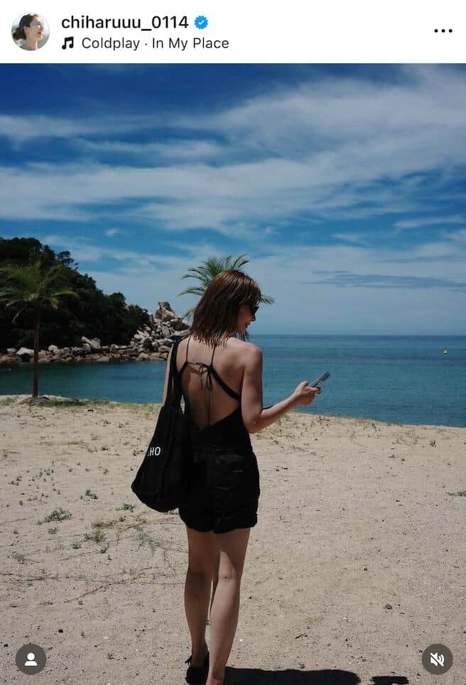 新山千春さんのインスタグラム（＠chiharuuu_0114）より