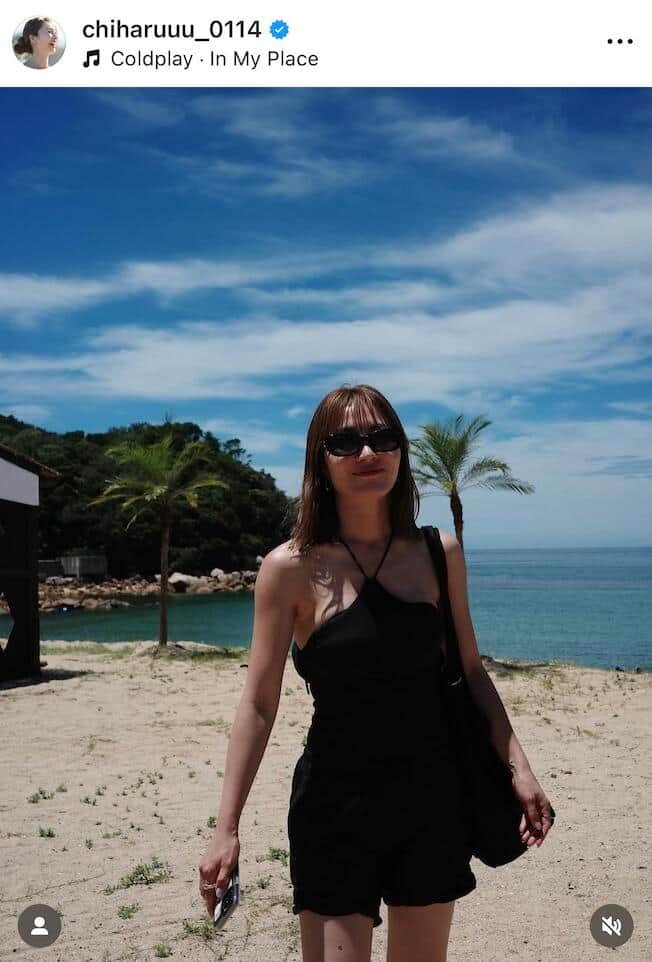 新山千春さんのインスタグラム（＠chiharuuu_0114）より