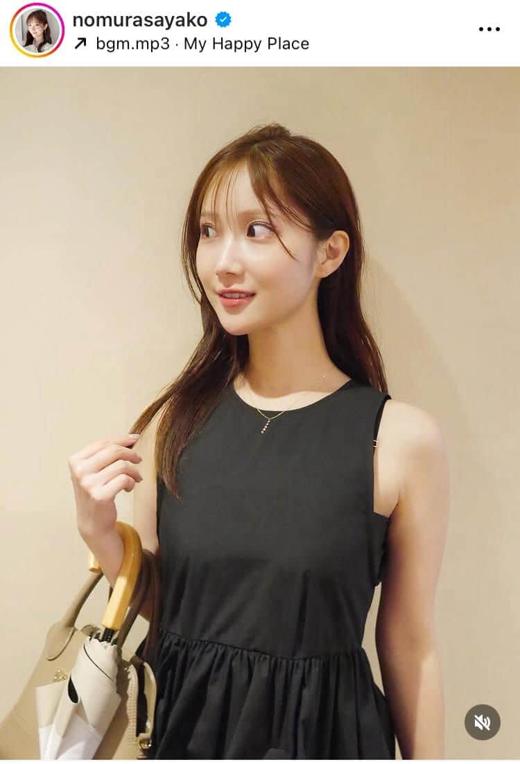 野村彩也子さんのインスタグラム（＠nomurasayako）より