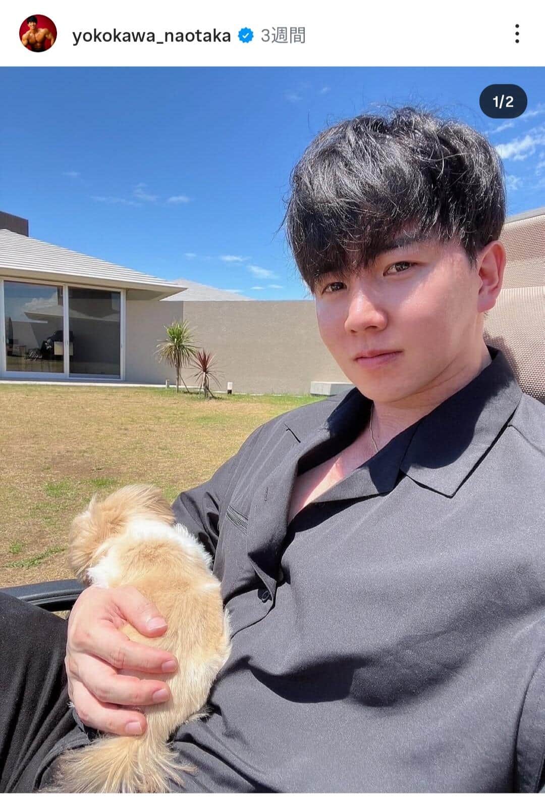 横川尚隆「筋肉まみれになって召されたい」　別人級デカさの背中に驚愕...「冗談みたいな身体」