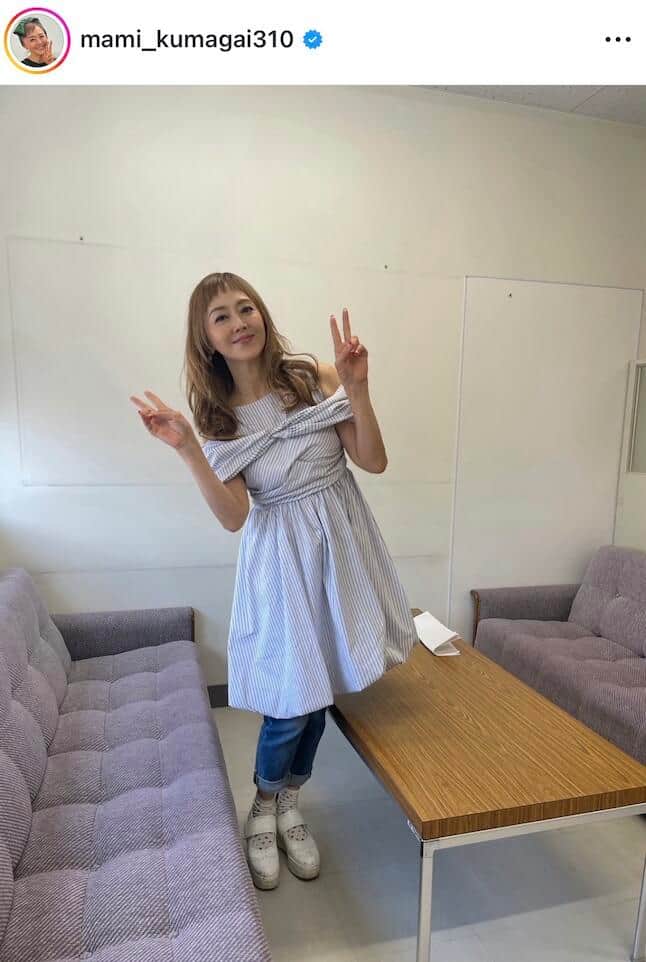 熊谷真実さんのインスタグラム（＠mami_kumagai310）より