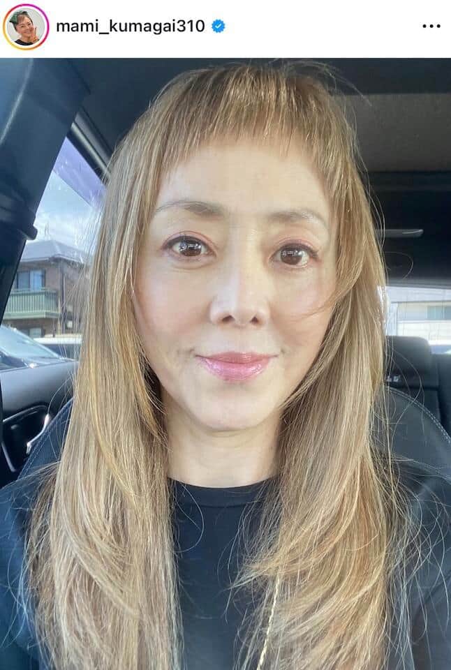 熊谷真実さんのインスタグラム（＠mami_kumagai310）より