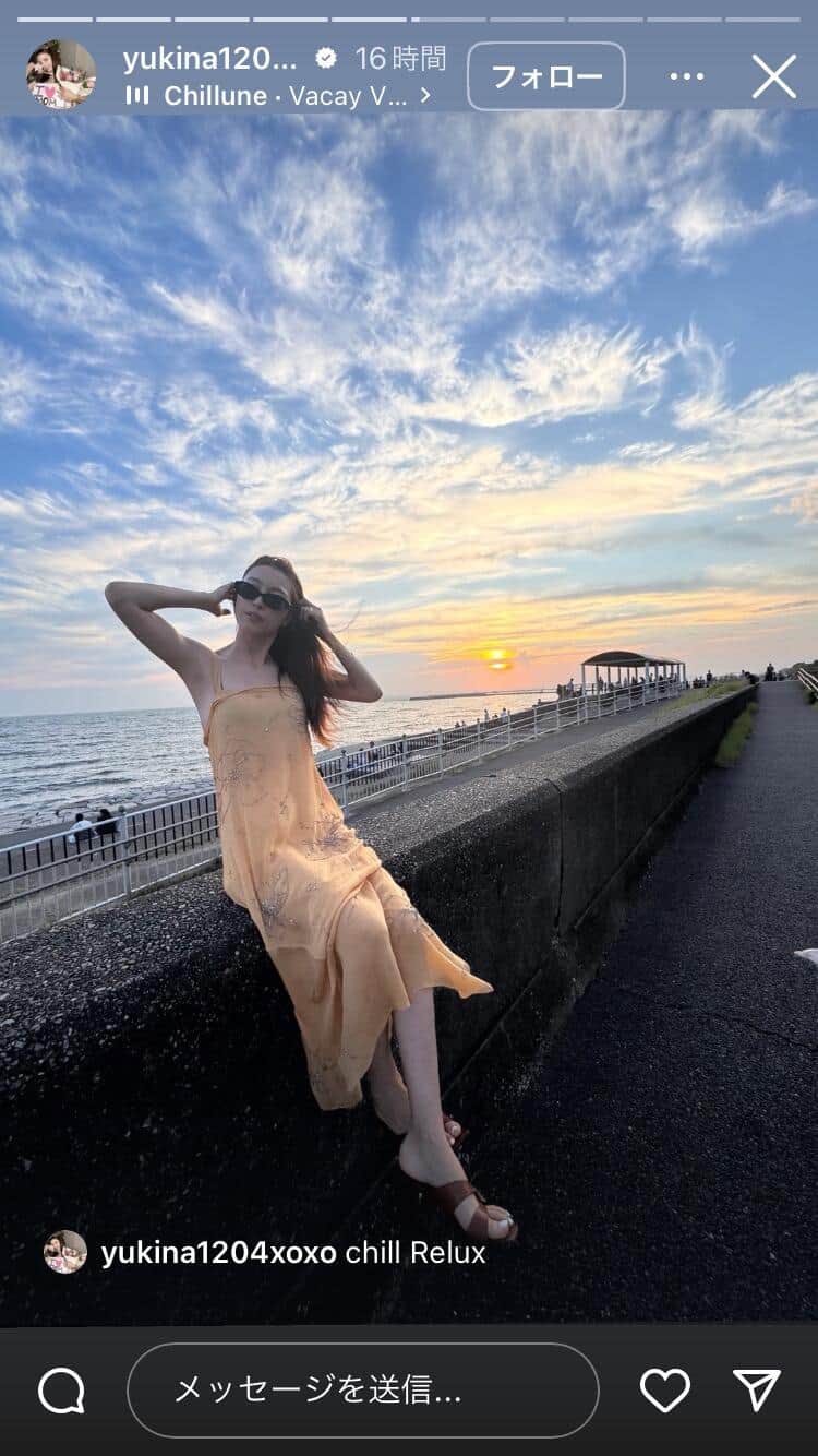 木下優樹菜さんのインスタグラム（＠yukina1204xoxo）より