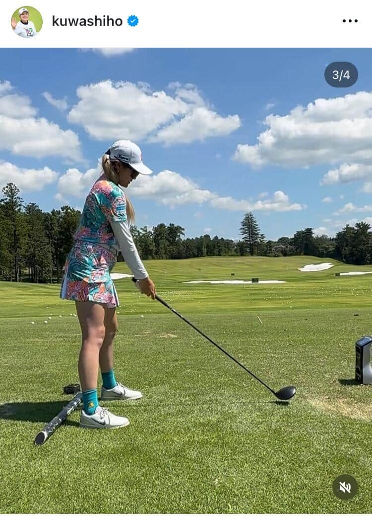 桑木志帆選手のインスタグラム（＠kuwashiho）より