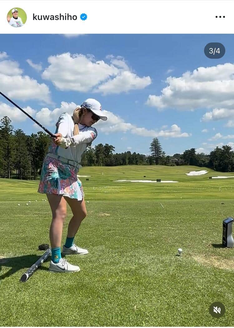 桑木志帆選手のインスタグラム（＠kuwashiho）より