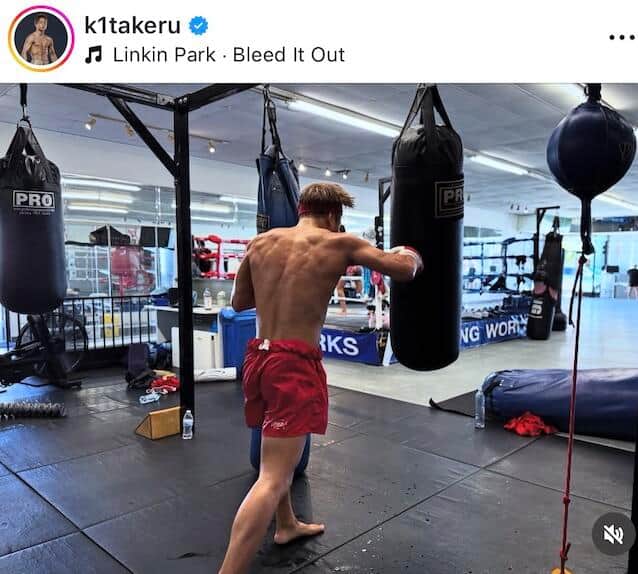 武尊さんのインスタグラム（＠k1takeru）より